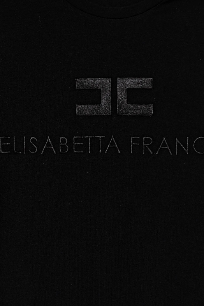 Κοριτσίστικα Παιδικό μπλουζάκι Elisabetta Franchi EFTS250.0.JE006.140.158 μαύρο