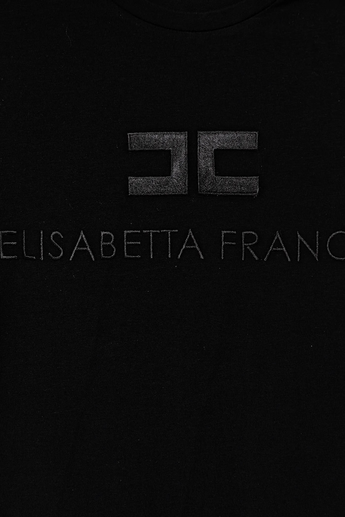 Κοριτσίστικα Παιδικό μπλουζάκι Elisabetta Franchi EFTS250.0.JE006.140.158 μαύρο