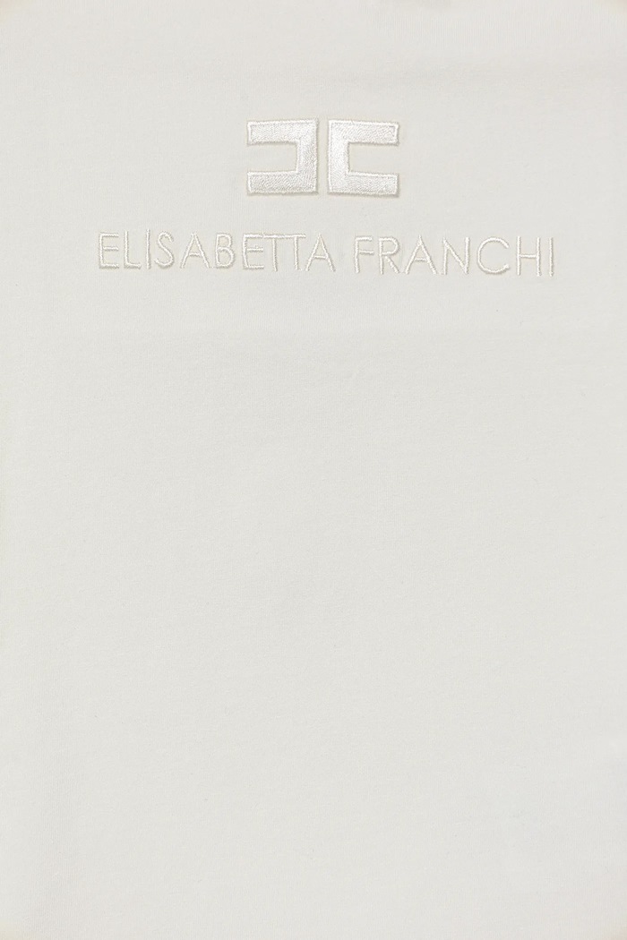 Dievča Detské tričko Elisabetta Franchi EGTS098.0.JE006 béžová