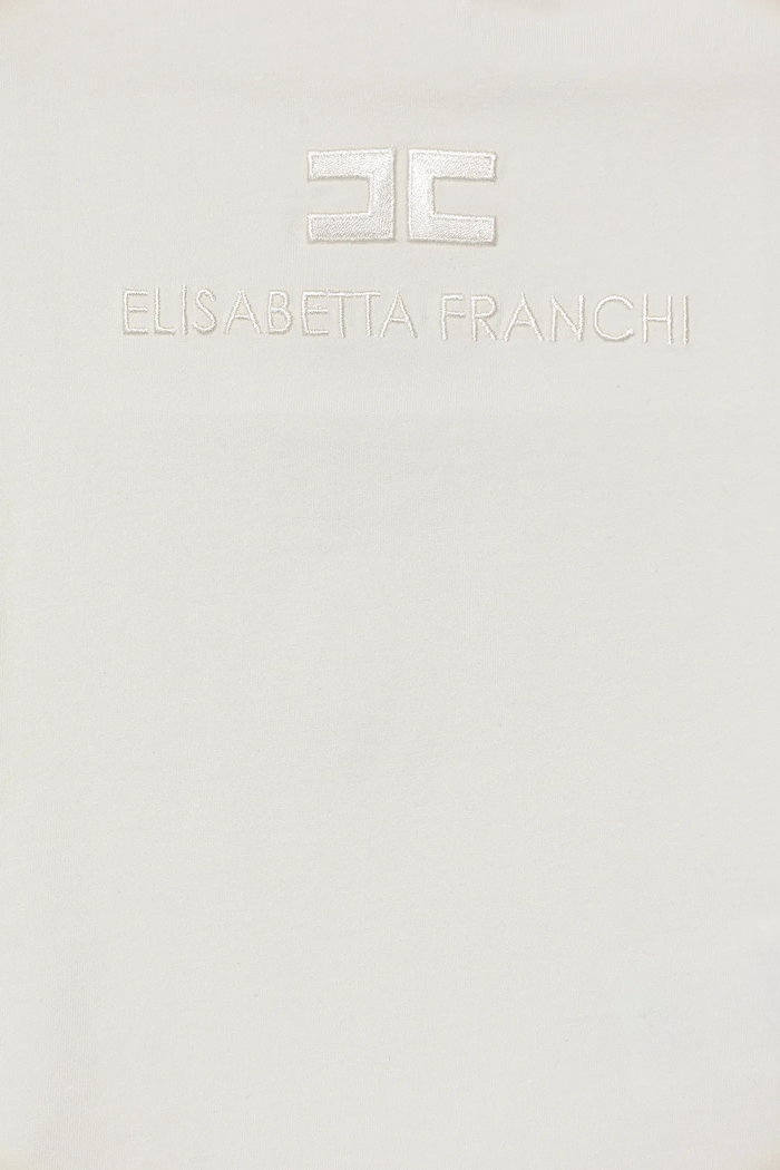 Dievča Detské tričko Elisabetta Franchi EGTS098.0.JE006 béžová