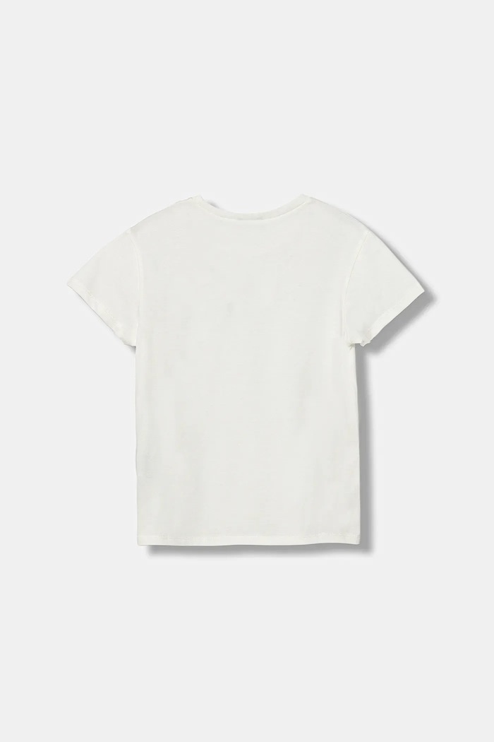 Detské bavlnené tričko United Colors of Benetton 3I1XC10Q1.G.seasonal biela AW25