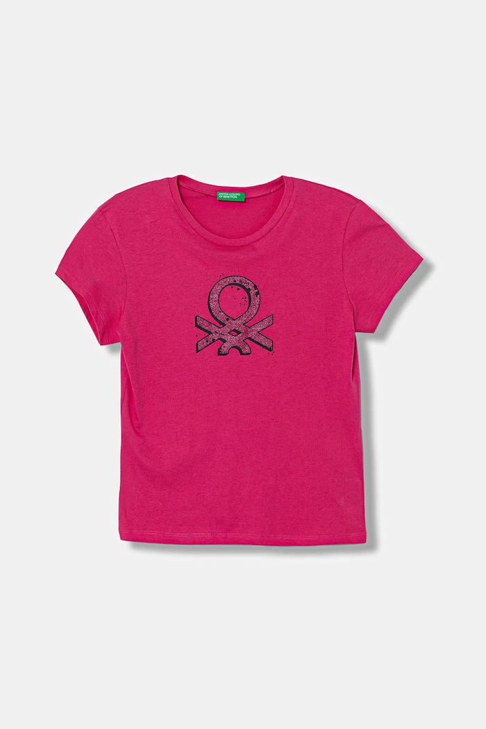 United Colors of Benetton T-shirt in cotone per bambini rosa 3I1XC10Q1.G.seasonal