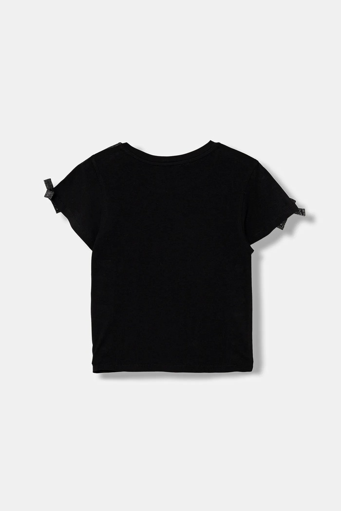 Παιδικό μπλουζάκι United Colors of Benetton 3P4ZC10QH.G.seasonal μαύρο AW25