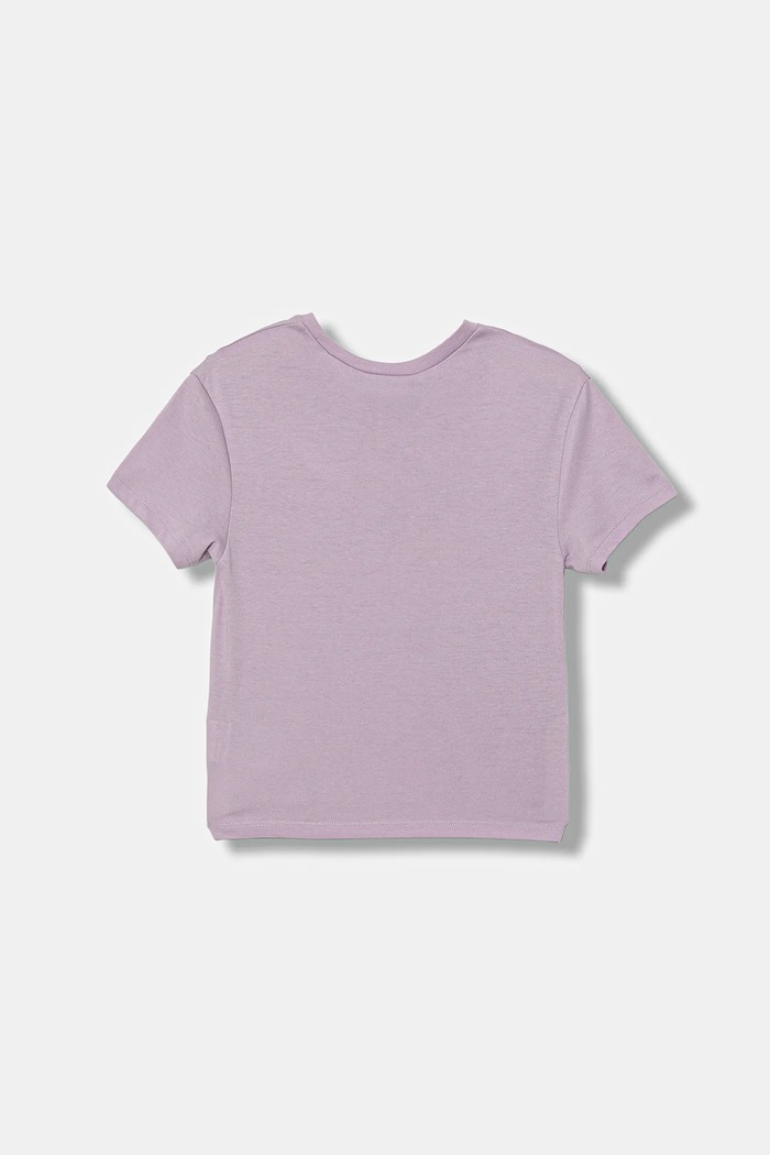 United Colors of Benetton t-shirt bawełniany dziecięcy nadruk fioletowy 3X1SG10JV.P.seasonal