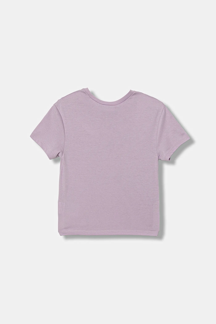 United Colors of Benetton t-shirt bawełniany dziecięcy nadruk fioletowy 3X1SG10JV.P.seasonal