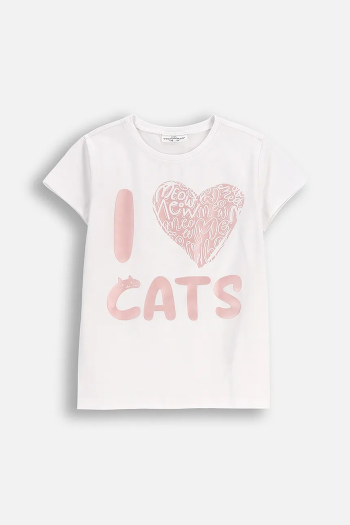 Coccodrillo t-shirt dziecięcy z elastanem biały ZC5143234VGA