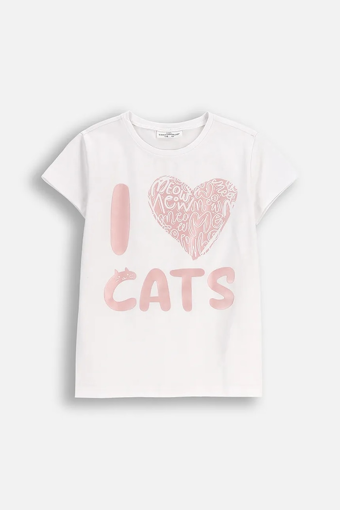 Coccodrillo t-shirt dziecięcy z elastanem biały ZC5143234VGA