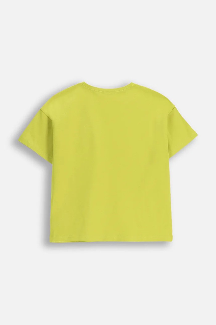 Dječja majica kratkih rukava Coccodrillo ZC5143201CGJ zelena AW25