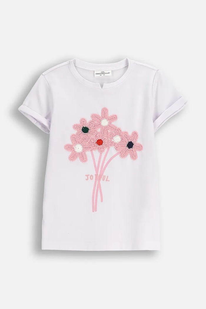 Coccodrillo t-shirt bawełniany dziecięcy z elastanem biały ZC5143202FGK