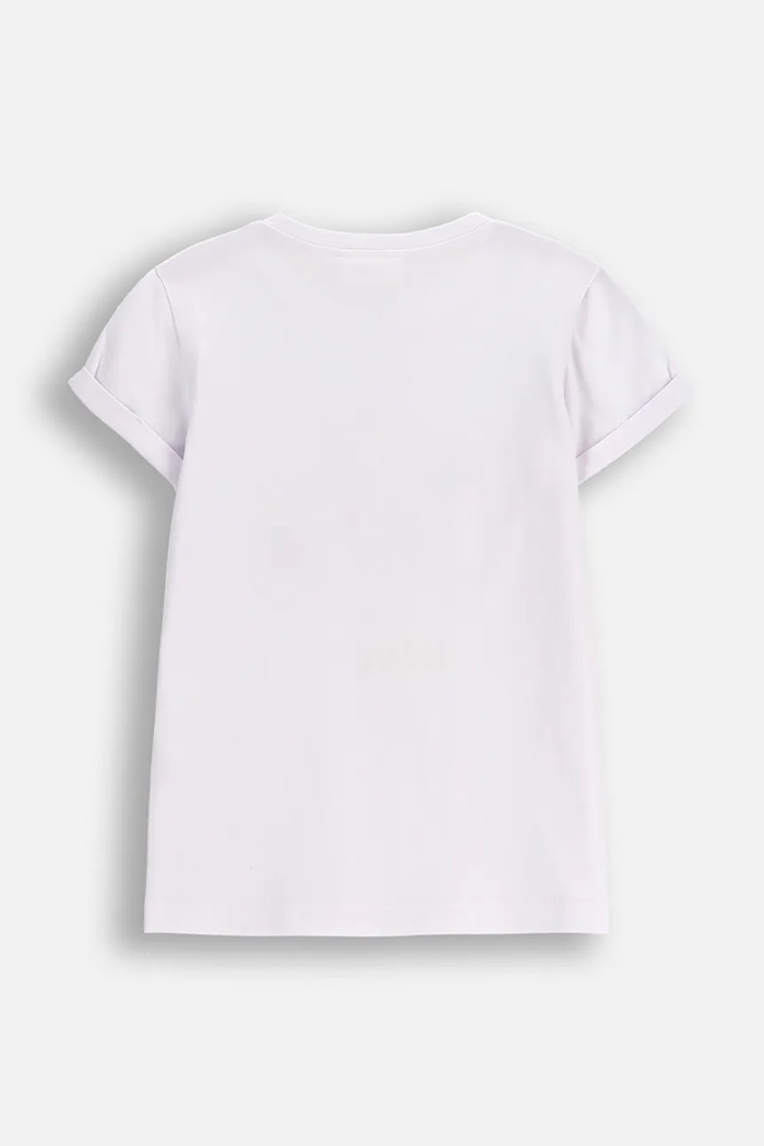 Coccodrillo t-shirt bawełniany dziecięcy ZC5143202FGK biały AW25