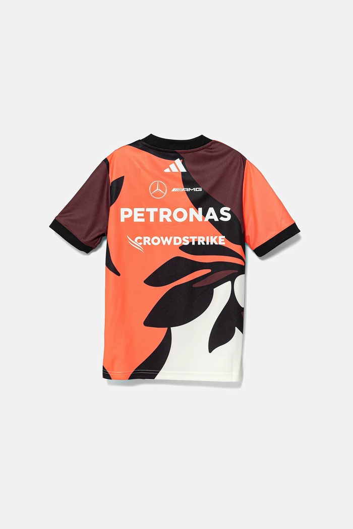 Dječja majica kratkih rukava adidas Performance MERCEDES JZ6209 bordo AW25