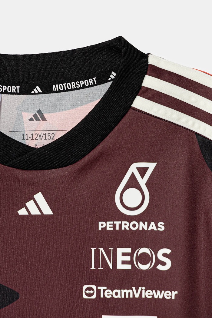 Dječaci Dječja majica kratkih rukava adidas Performance MERCEDES JZ6209 bordo