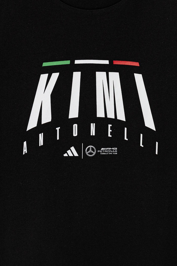 Chłopiec adidas Performance t-shirt bawełniany dziecięcy MERCEDES JZ8912 czarny