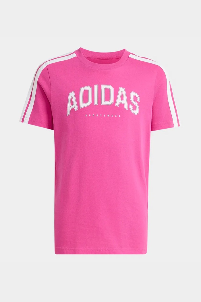 adidas t-shirt dziecięcy bawełniany różowy KA9764