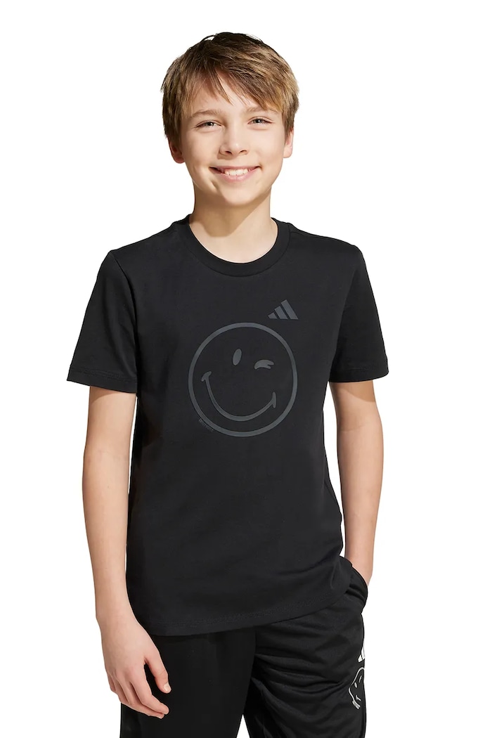 adidas t-shirt bawełniany dziecięcy x Smiley JN2160