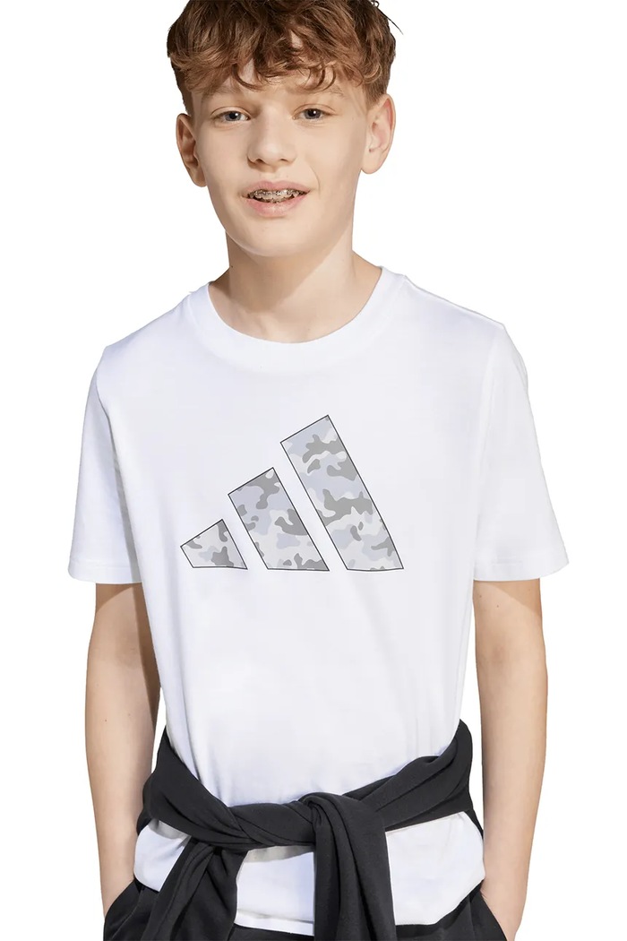 adidas T-shirt bawełniany dziecięcy JV5077
