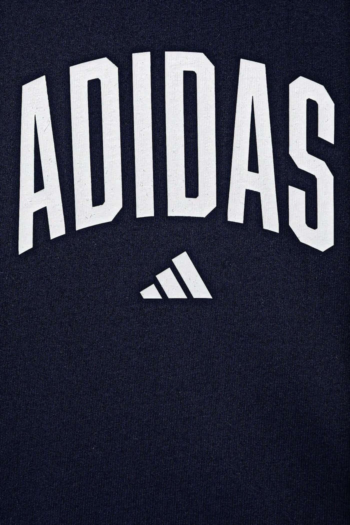adidas t-shirt bawełniany dziecięcy granatowy JV5193
