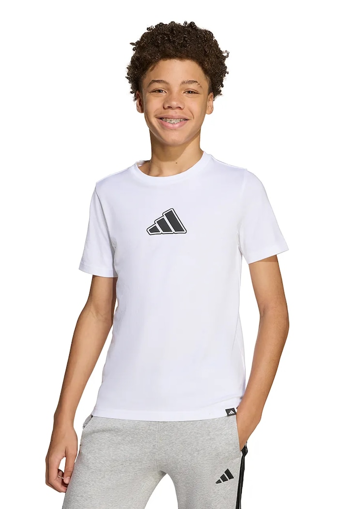 Παιδικό βαμβακερό μπλουζάκι adidas JV5255