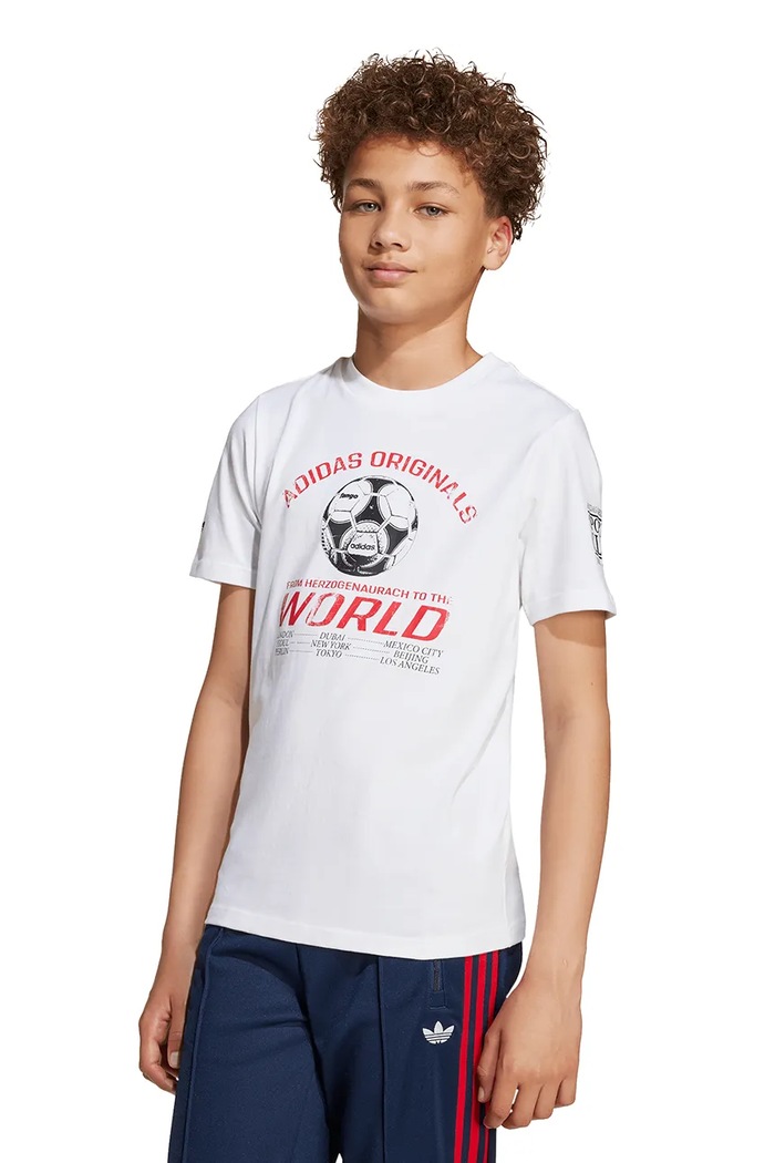 Dětské bavlněné tričko adidas Originals JV7694