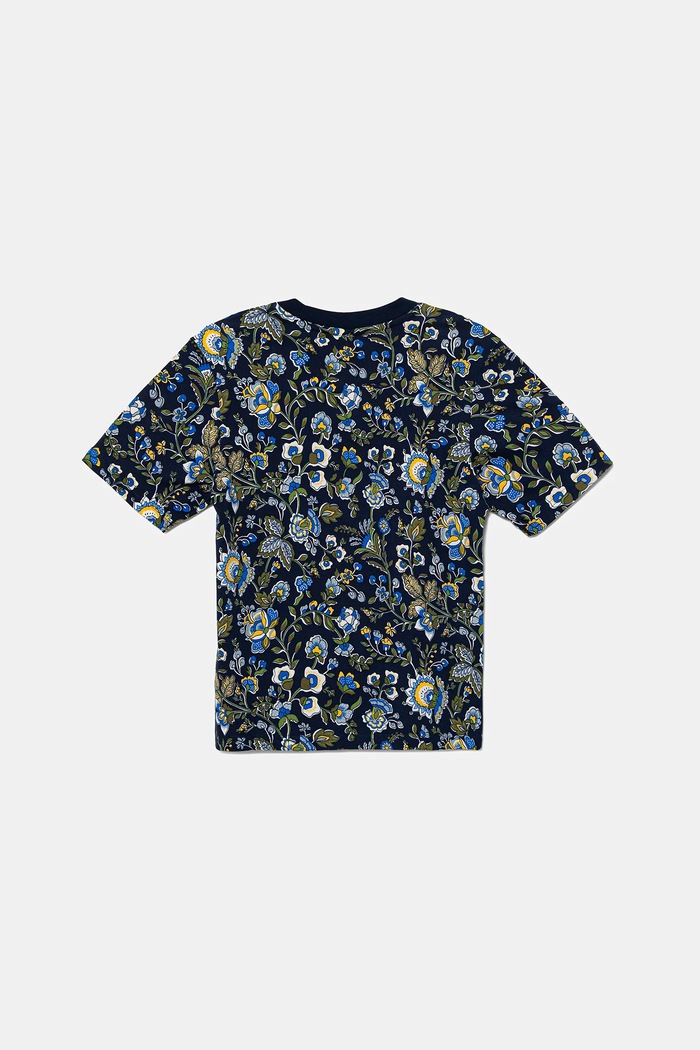 Chłopiec adidas Originals T-shirt bawełniany dziecięcy JV7818 granatowy