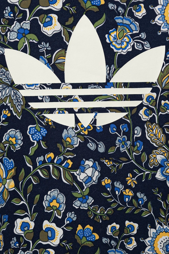 T-shirt bawełniany dziecięcy adidas Originals JV7818 granatowy
