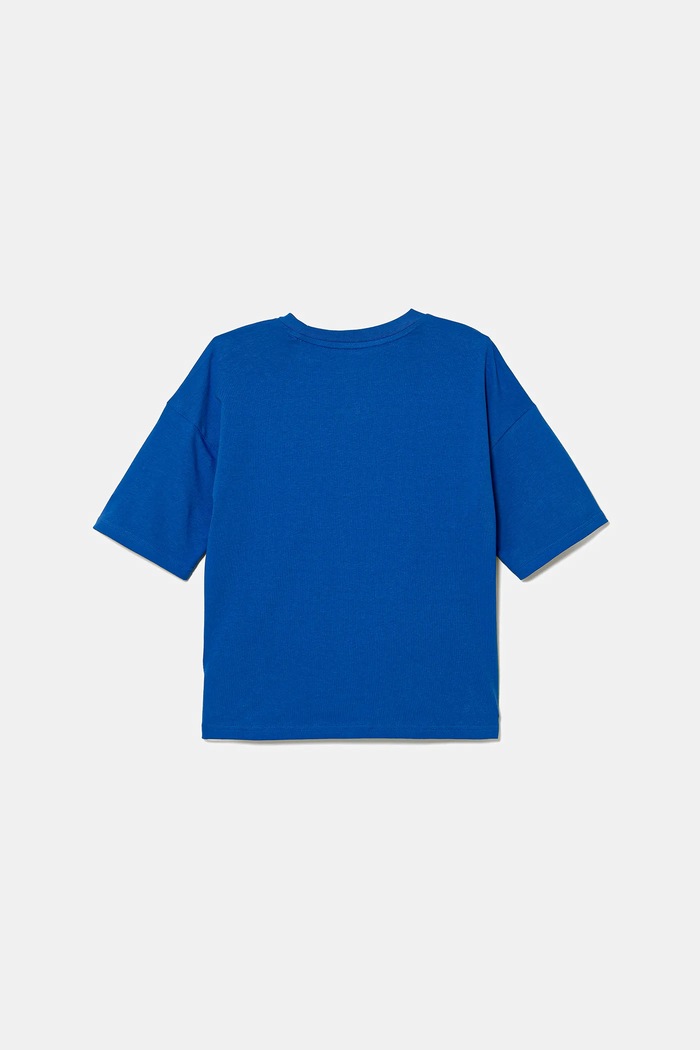 Chłopiec adidas Originals t-shirt bawełniany dziecięcy JV8557 niebieski