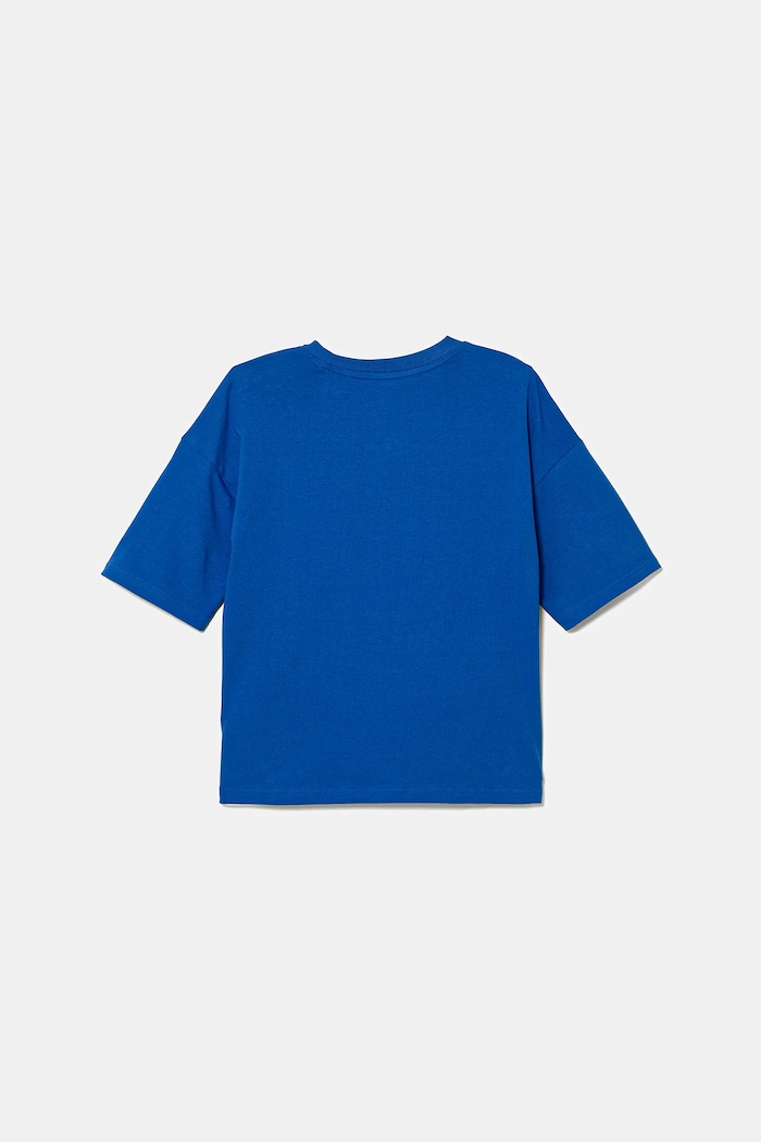 Chłopiec adidas Originals t-shirt bawełniany dziecięcy JV8557 niebieski