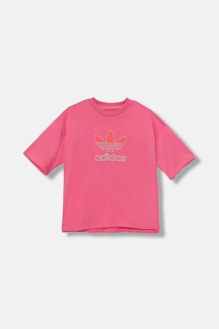 adidas Originals gyerek pamut póló JV8559 rózsaszín AW25