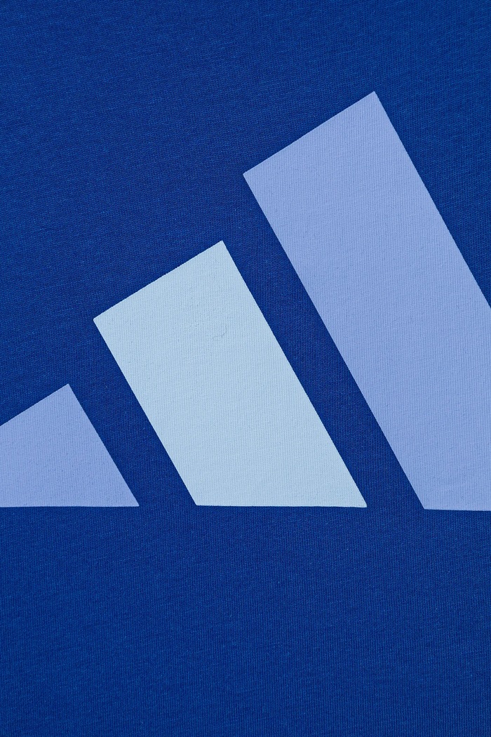 Chlapec adidas Detské bavlnené tričko adidas JV9866 modrá