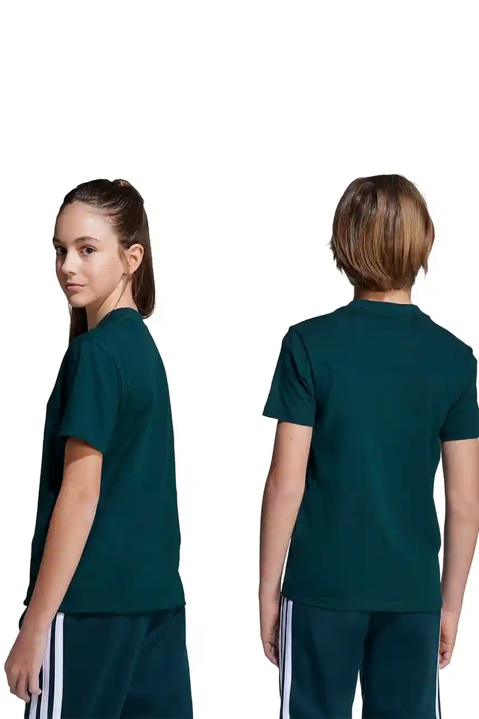 adidas t-shirt bawełniany dziecięcy JV9871 zielony