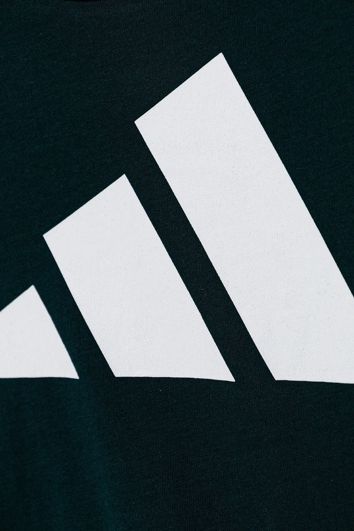 adidas t-shirt bawełniany dziecięcy zielony JV9871