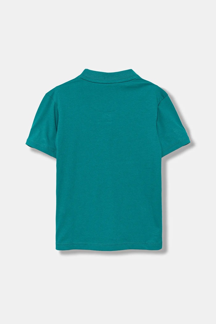 Chłopiec adidas t-shirt bawełniany dziecięcy JV9885 turkusowy