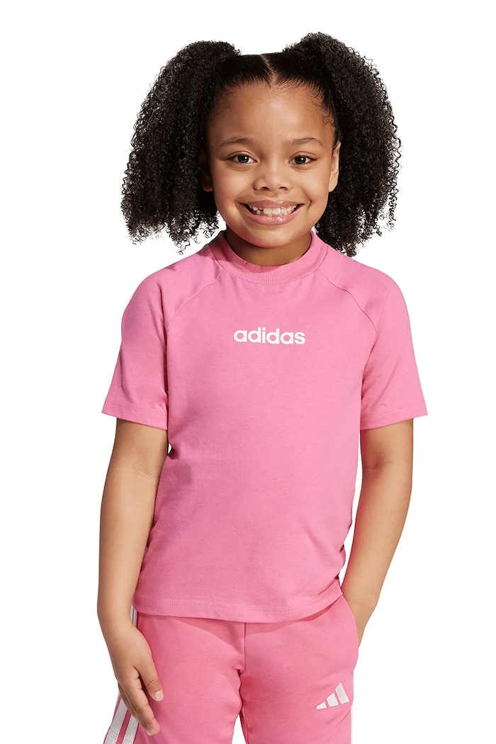 Detské bavlnené tričko adidas JV9969