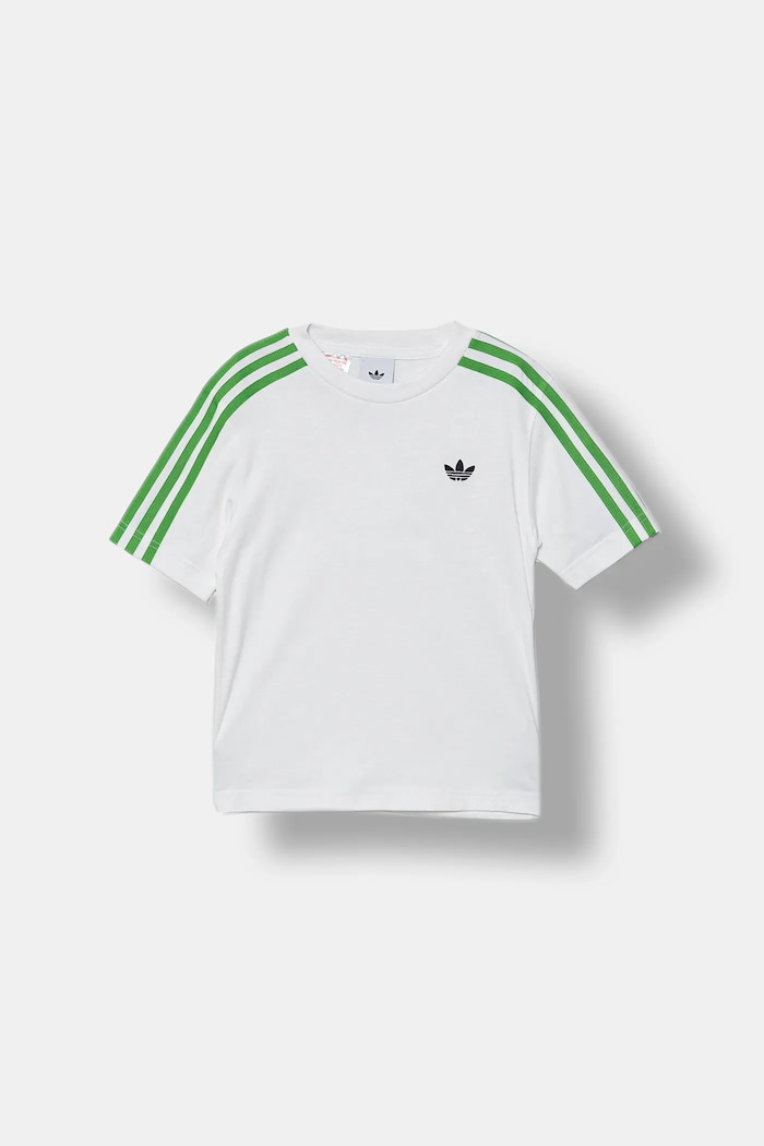 adidas Originals t-shirt bawełniany dziecięcy JW5329 biały AW25
