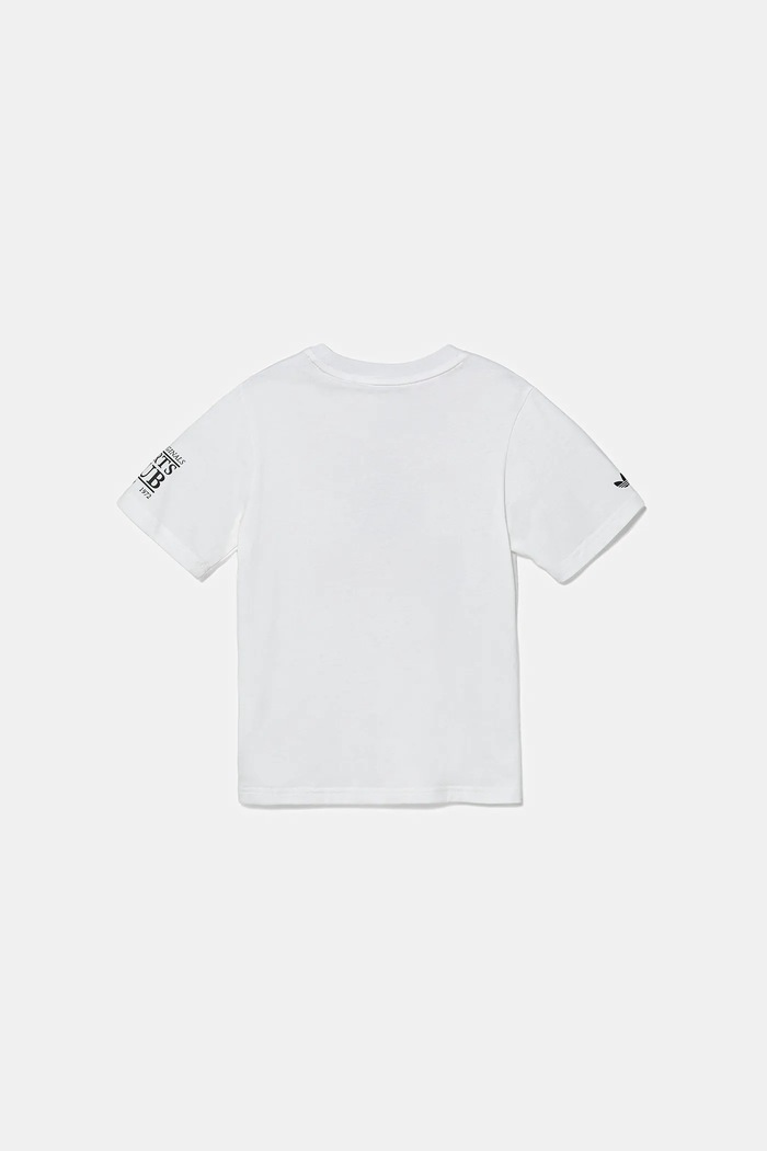 Chłopiec adidas Originals t-shirt bawełniany dziecięcy JW6097 biały