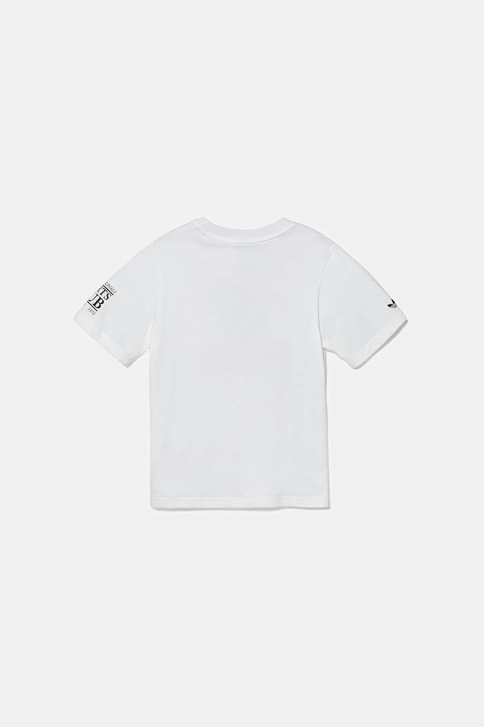 Chłopiec adidas Originals t-shirt bawełniany dziecięcy JW6097 biały