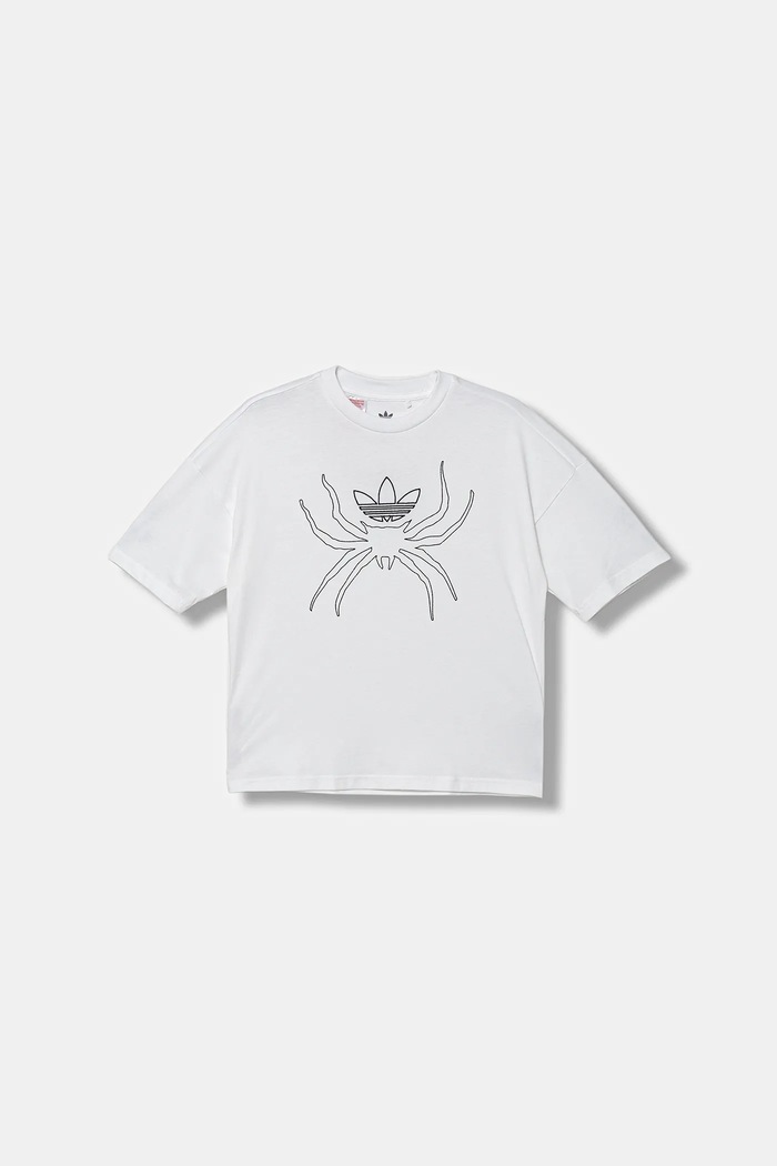 adidas Originals gyerek pamut póló JW7846 fehér AW25