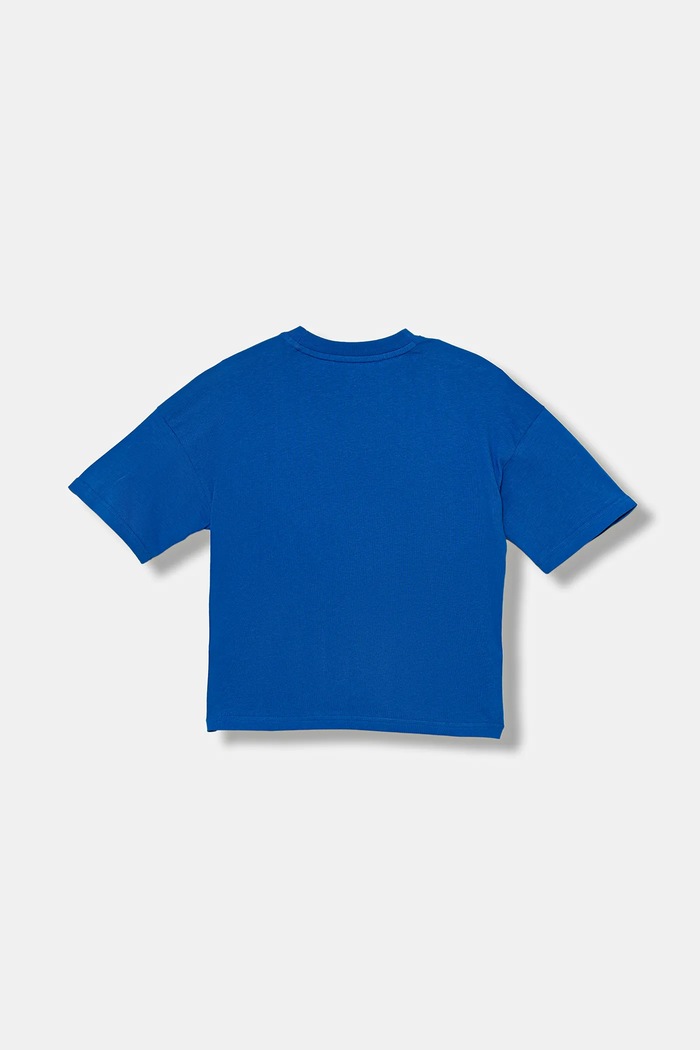 Chłopiec adidas Originals t-shirt bawełniany dziecięcy JY1138 niebieski