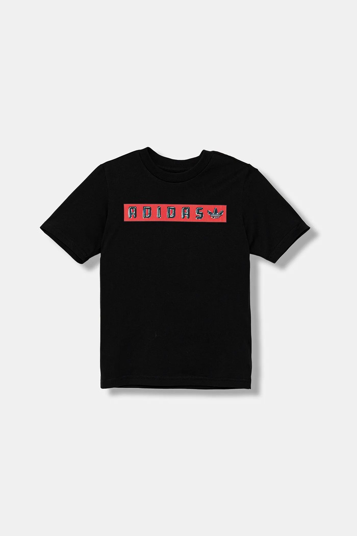 Chłopiec adidas Originals t-shirt bawełniany dziecięcy JY2822 czarny