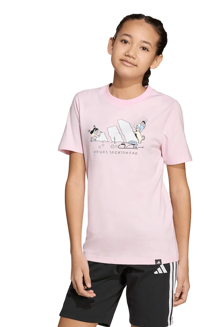 adidas T-shirt bawełniany dziecięcy JY4949