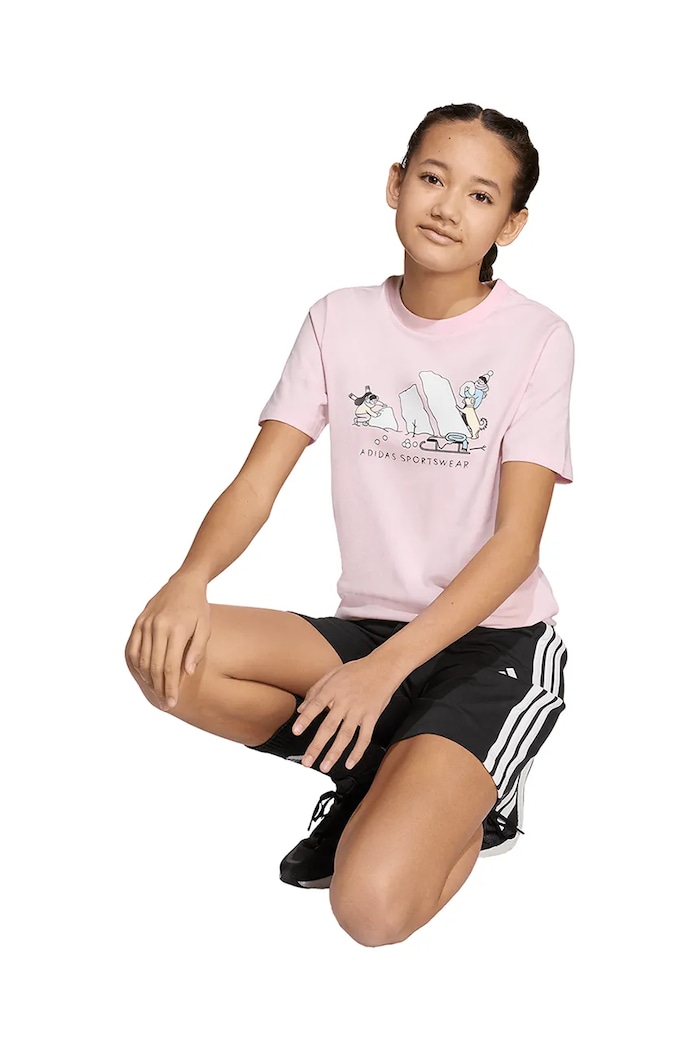adidas T-shirt bawełniany dziecięcy JY4949