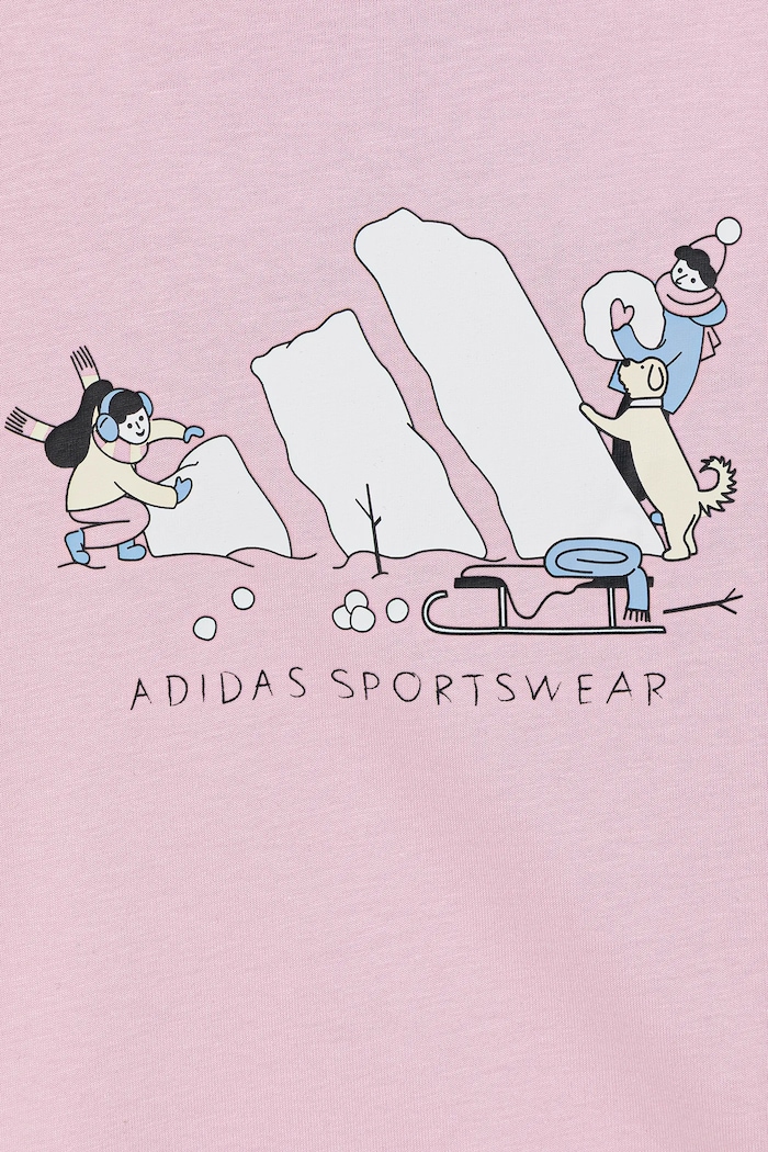 T-shirt bawełniany dziecięcy adidas JY4949 różowy