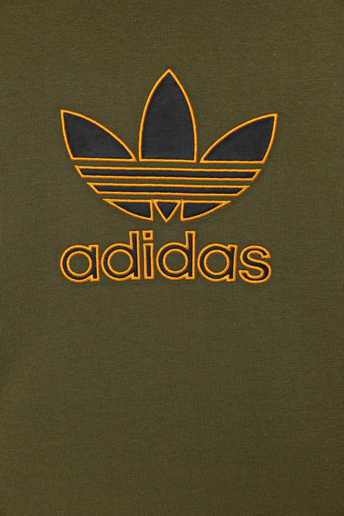adidas Originals t-shirt bawełniany dziecięcy zielony JZ4078