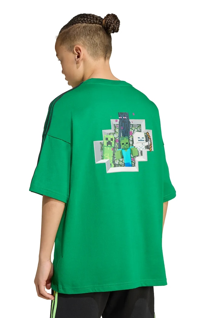 Detské bavlnené tričko adidas Originals MINECRAFT KD9829