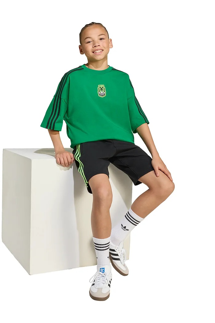Detské bavlnené tričko adidas Originals MINECRAFT KD9829