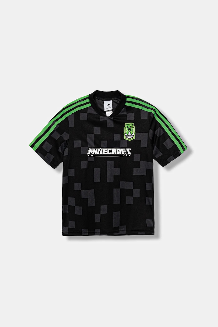 Detské tričko adidas Originals MINECRAFT potlač čierna KD9838