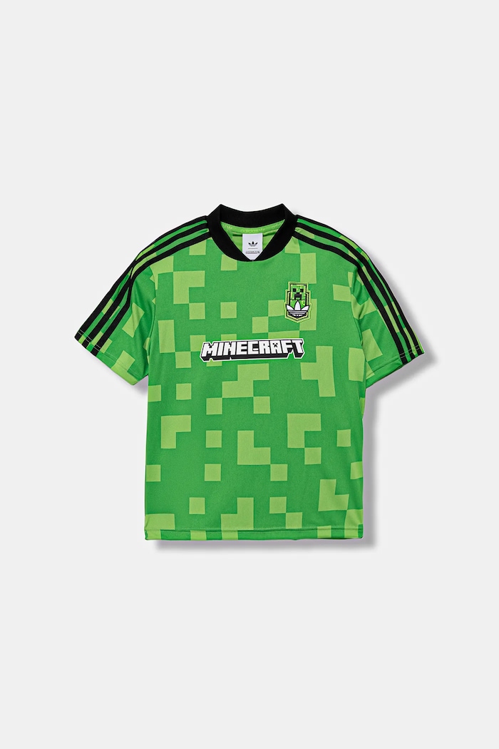 Detské tričko adidas Originals MINECRAFT KD9839 zelená AW25