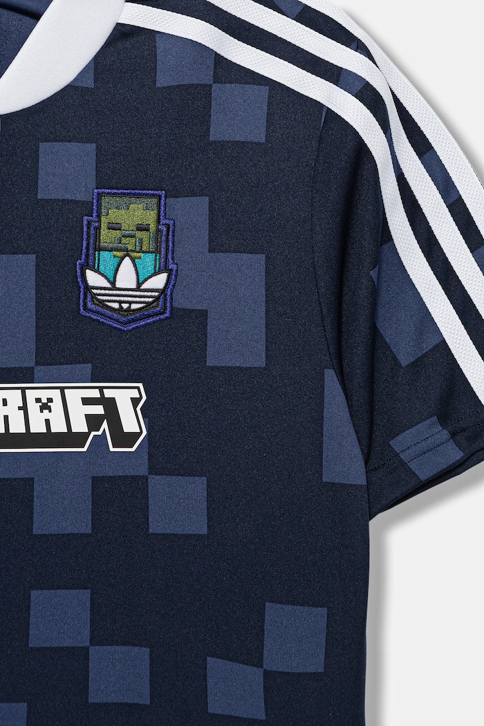 Detské tričko adidas Originals MINECRAFT tmavomodrá KD9840