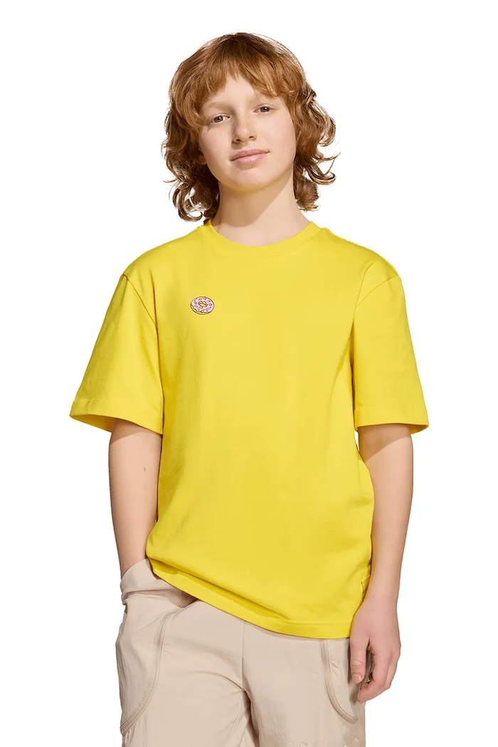 Παιδικό βαμβακερό μπλουζάκι adidas JM0818