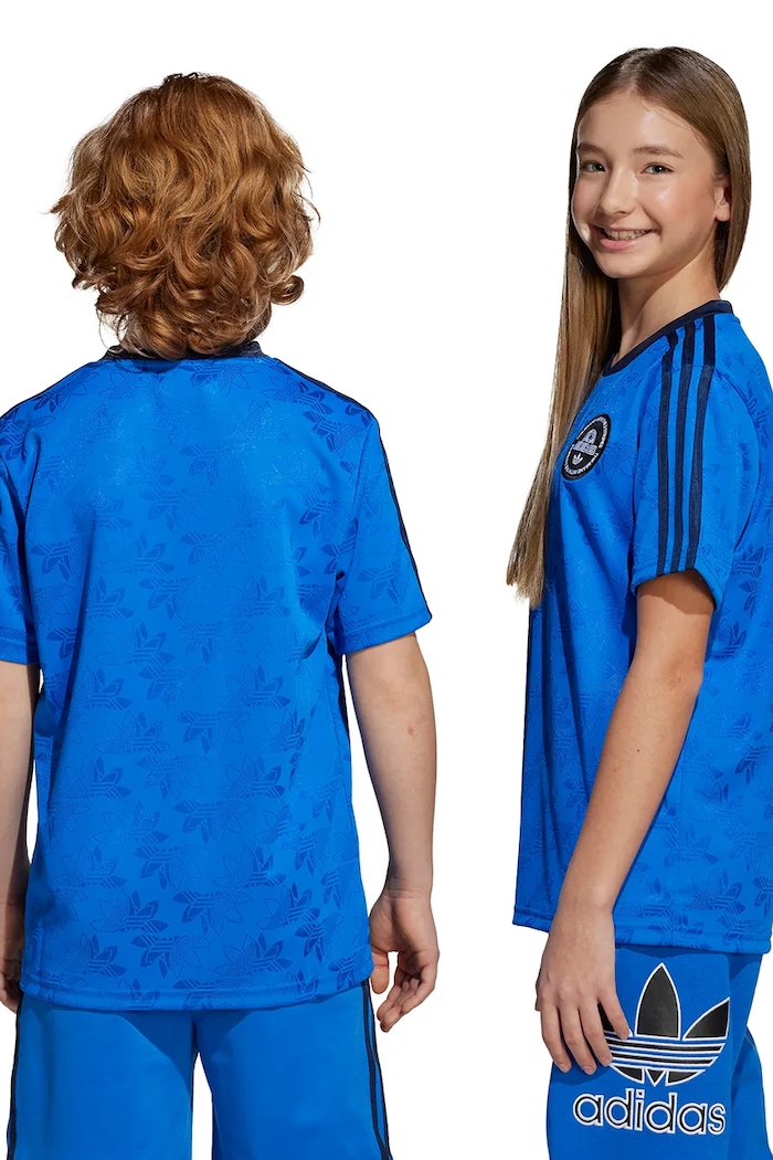Dětské tričko adidas Originals JV7681 modrá